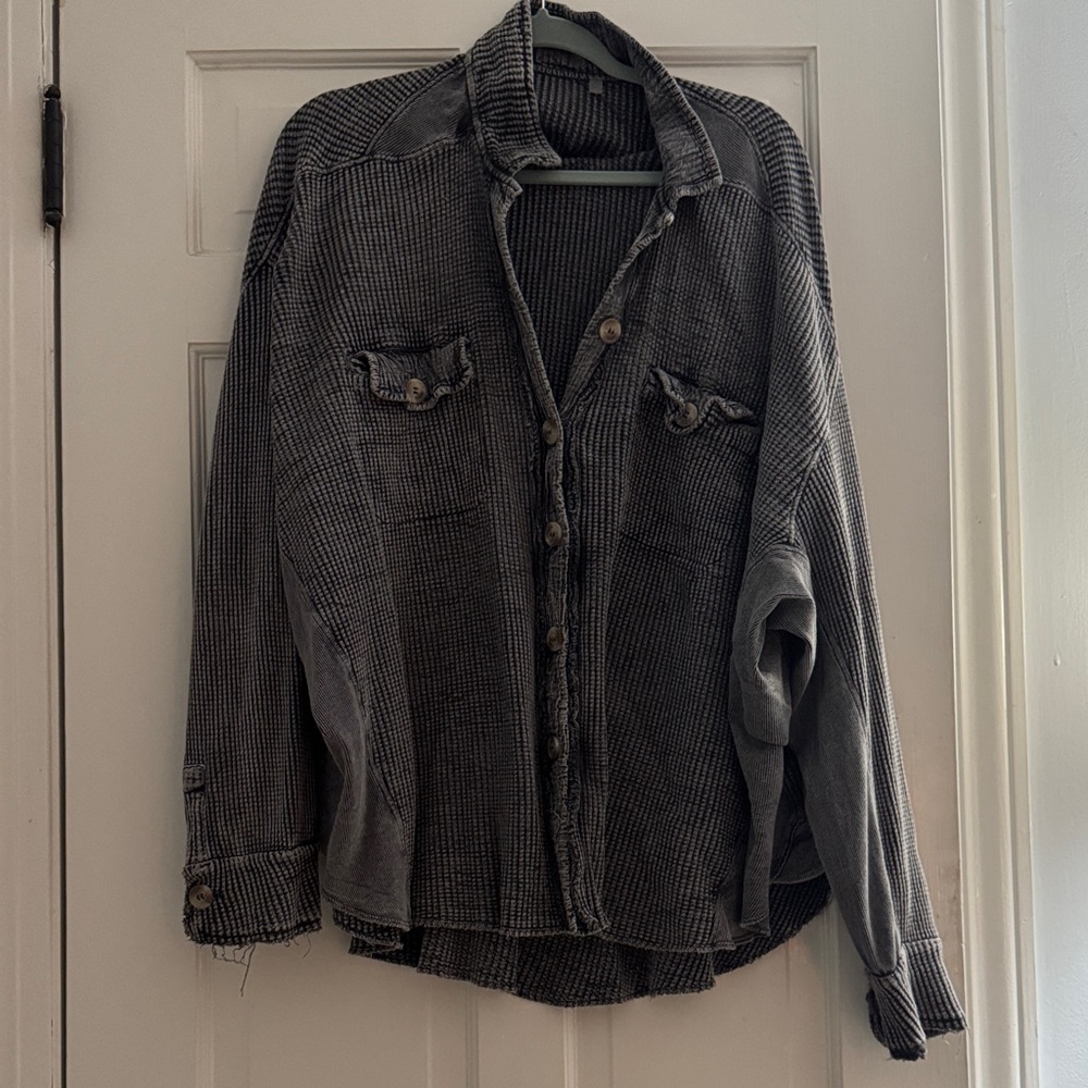 Free people waffle shirt